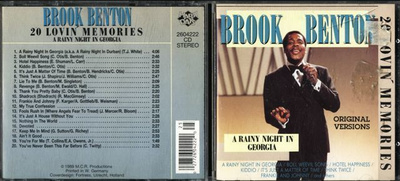 BROOK BENTON . CD-LEVY . A RAINY NIGHT IN GEORGIA