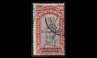 San Marino 62 o 1. maailmansodan päättyminen 20 C (1918)