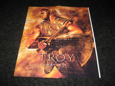 Brad Pitt Troy juliste