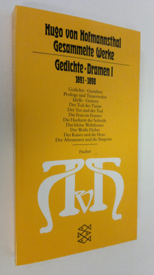 Hugo v. Hofmannsthal : Gedichte : Dramen 1 1891-1898