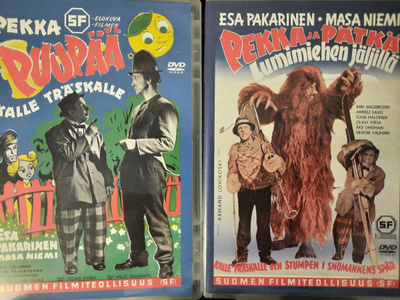 Pekka Puupää JA Pekka ja Pätkä lumimiehen jäljillä DVD x 2