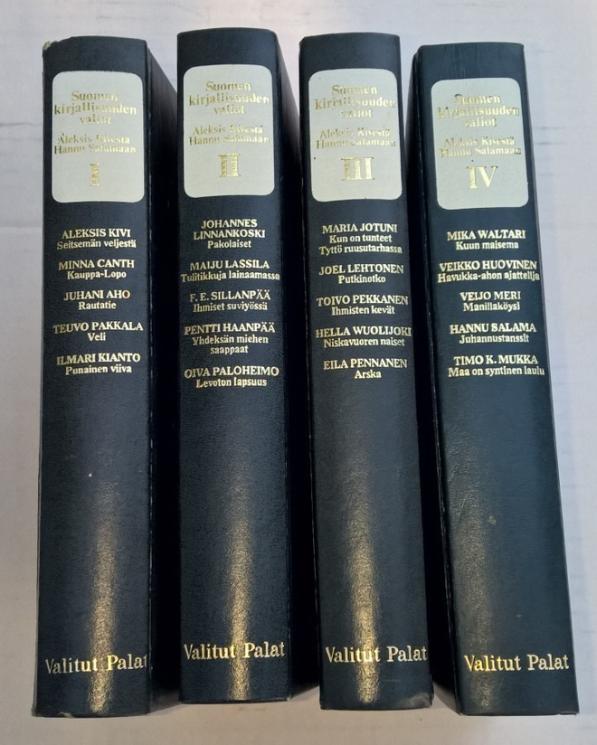 SUOMEN KIRJALLISUUDEN VALIOT 1975 JUHANI AHO MINNA CANTH