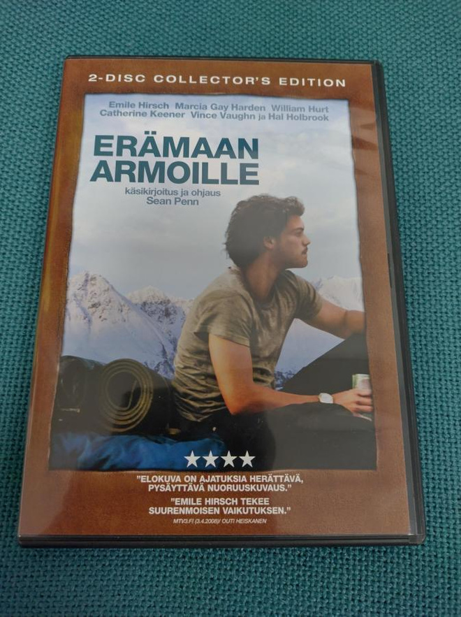 ERÄMAAN ARMOILLA, 2-disc (Emile Hirsch) tositarina***