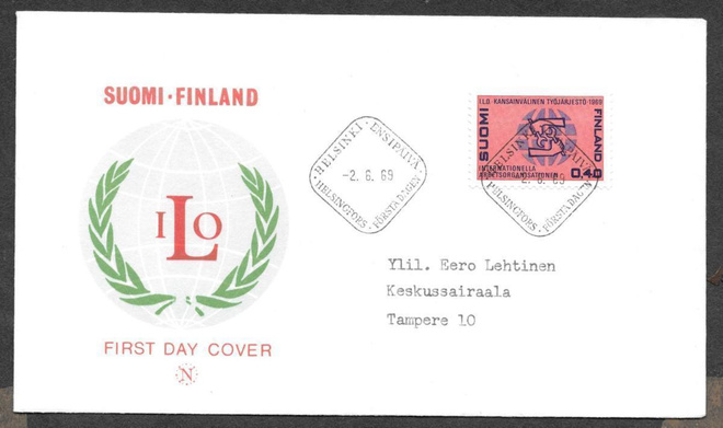 ILO 1969 FDC (LAPE 660)