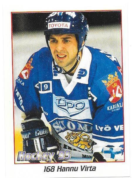 1995 Hockey VM #168 Hannu Virta Suomi TPS
