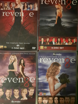 REVENGE / KOSTO, KAUDET 1, 2 3 & 4 DVD (4 X 6 DISC)