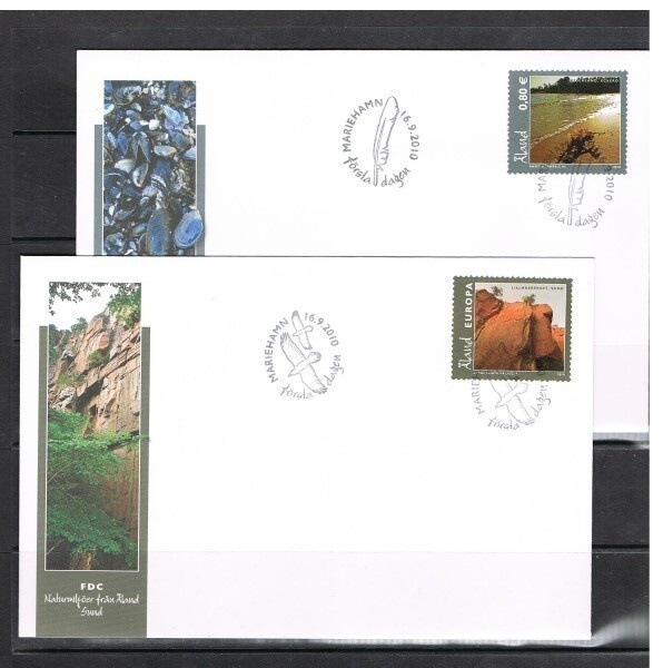 2010  Maisemia 0,80e ja Europa FDC:t omilla kuorilla