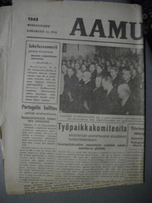 Aamulehti Nro 277/14.10.1945 (29.12)