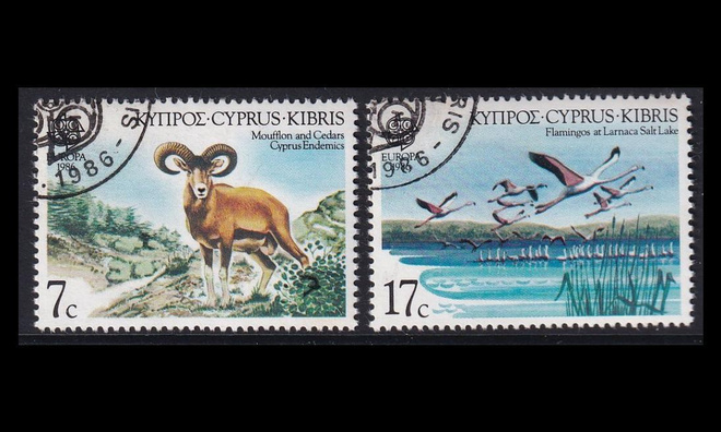 Kypros 655-6 o Europa luonnonsuojelu (1986)