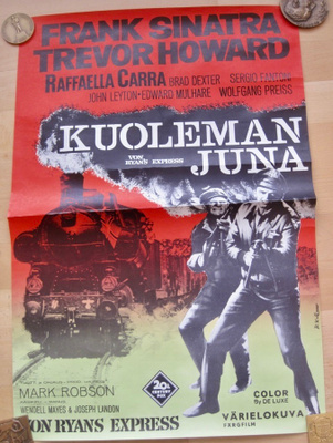 Elokuvajuliste Kuoleman Juna Von Ryan's Espress Sinatra 1965