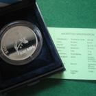 100 mk hopea juhlaraha A. I. Virtanen - 1995 PROOF rasia - pikkukuva 2