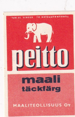 peitto maali  , Maaliteollisuus Oy, Tukkukauppojen Oy 7/9
