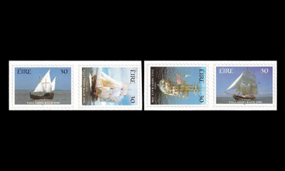 Irlanti 1088-91 ** Tall Ships -regatta tarramerkit (1998)