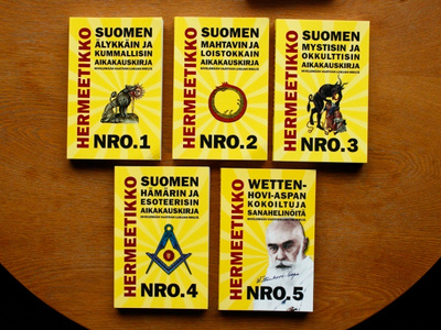 Hermeetikko NRO. 1-5 salatiede rajatieto kirjat
