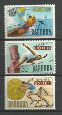 OLYMPIALAISET urheiluaiheinen sarja BARBUDA 1968 **