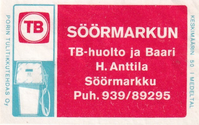 Söörmarkku, Söörmarkun TB - huolto H. Anttila     1/11