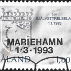 Åland 1993 FDC Itsehallintolaki EP Lape 065 alareuna LOISTO - pikkukuva 1