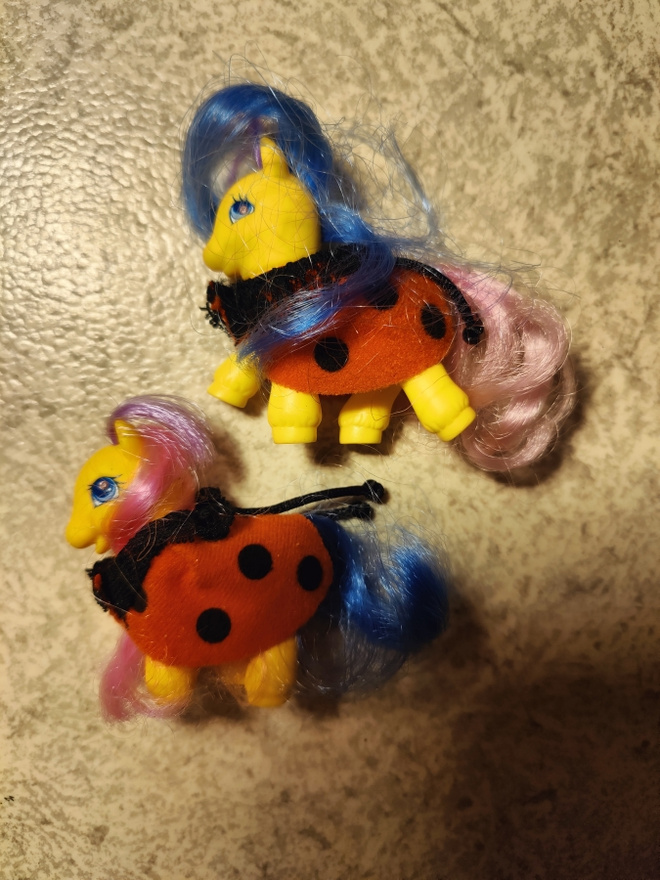 My little pony G2 kaksoset Dash ja Dot.