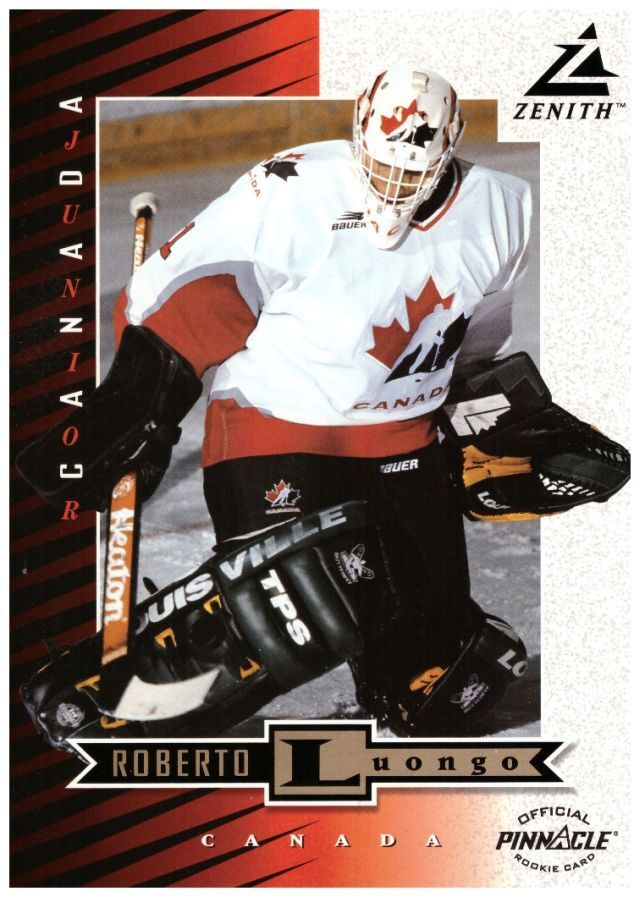 Mv ROBERTO LUONGO Canada 97-98 Zenith #77 5 x 7" Rookie