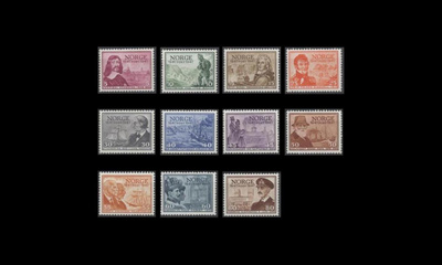 Norja 323-33 ** Postilaitos 300v (1947)
