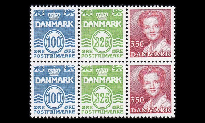 Tanska HB39 ** Vihkolehti (774, 965, 966) (1990)