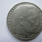 Natsi-Saksa 5 Reichsmark 1937 D Hindenburg - pikkukuva 2