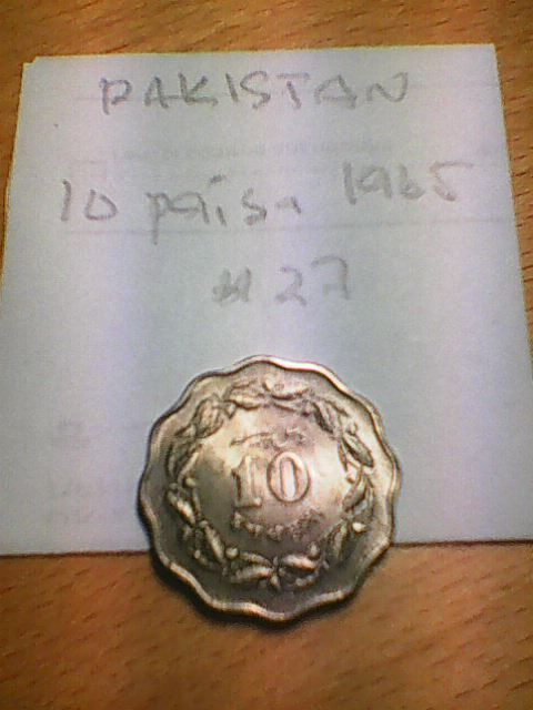 Pakistan 10 paisa 1965, km#27