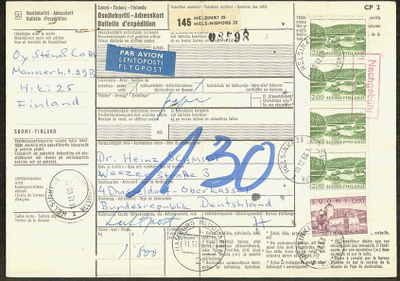 1968 lentopaketti Saksaan - Nachgebühr