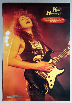 Metallica - Kirk Hammett - Posteri vuodelta 1987