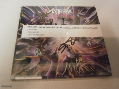 ANTHRAX - WE'VE COME FOR YOU ALL LTD EDIT. CD+KOLME NIMMARIA
