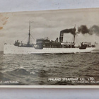 VANHA Kortti Laiva Arcturus SHO Kulk Englanti - Suomi 1935 - pikkukuva 1