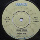 Uriah Heep: Prima Donna 7" single 1975 - pikkukuva 1
