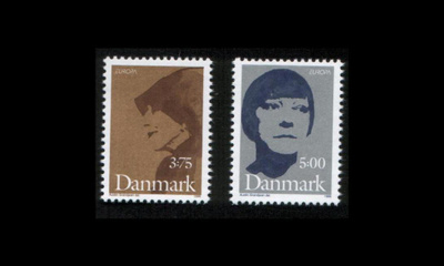 Tanska 1124-5 ** Europa kuuluisia naisia (1996)