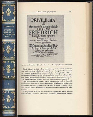 Cederberg, A. R.: Suomen historia vapaudenajalla I (1942)