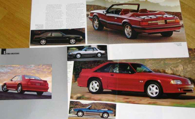 1991 Ford Mustang esite - KUIN UUSI - 16 sivua - ISO