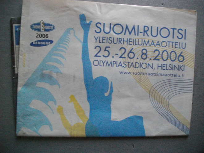 Suomi-Ruotsi yleisurheilumaaottelu 25.-26.8.2006 (24.3)