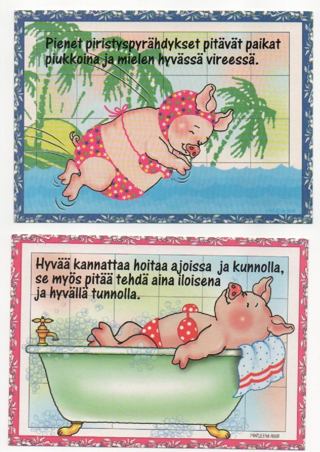 Marleena Ansio :   Kaksi possukorttia  (R)