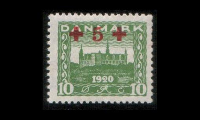 Tanska 116 ** Lisäpainama Punainen Risti (1921)