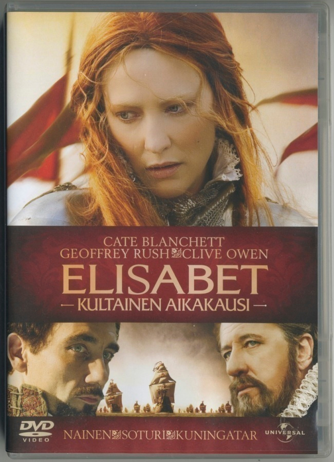 ELISABET – KULTAINEN AIKAKAUSI Suomi-DVD 2008 - C. Blanchett