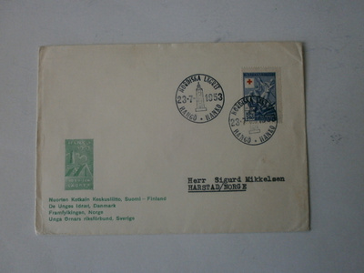 Hanko, Nuorten Kotkain Kl, Pohjoism. leiri 23.7.1953 Norjaan