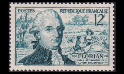 Ranska 1046 ** Runoilija Jean-Pierre Claris de Florian (1955
