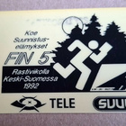 FIN 5 Nuorten MM-suunnistus 1992 puhelukortti 10 mk - pikkukuva 1