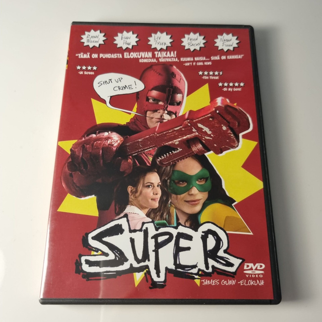 Super (ohj. James Gunn, 2010) suomidvd
