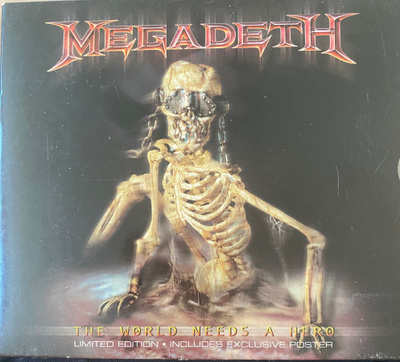 Megadeth: The World Needs a Hero cd + juliste