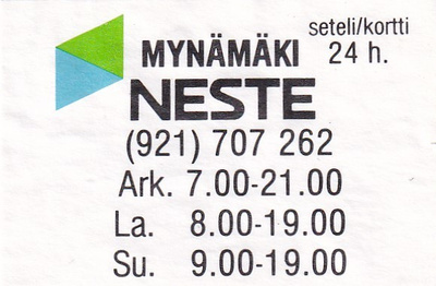 Mynämäki ,  NESTE  3/8