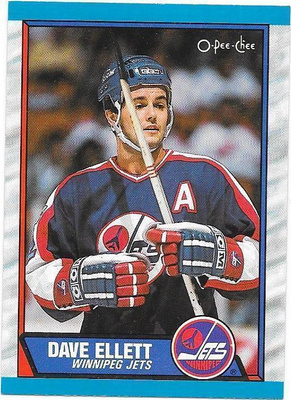1989-90 OPC #69 Dave Ellett Winnipeg Jets