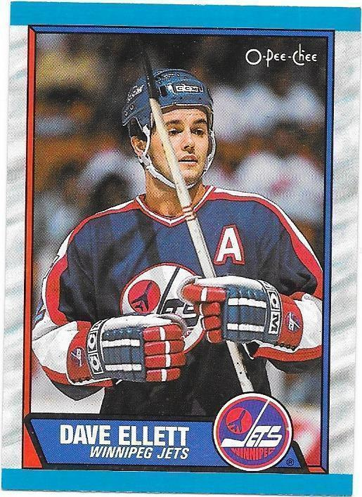 1989-90 OPC #69 Dave Ellett Winnipeg Jets