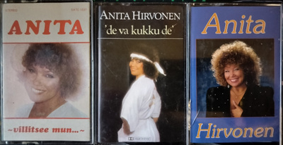 ANITA HIRVONEN- 3 kasettia Villitsee mun..,De va kukku de ym