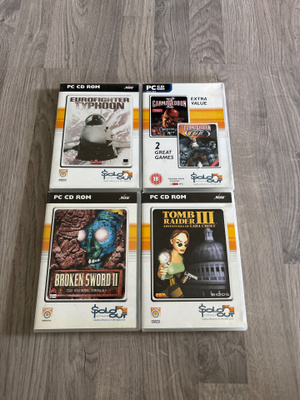 4 kpl PC-pelejä