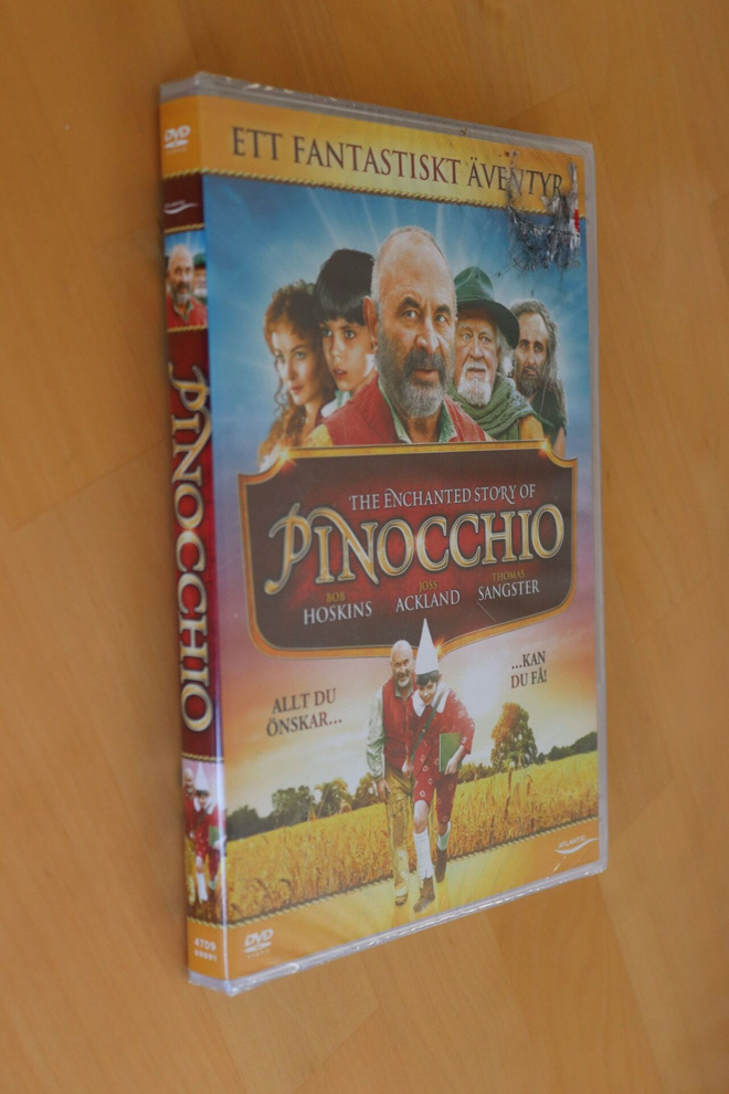 DVD Pinocchio ( 2008 Bob Hoskins uusi )